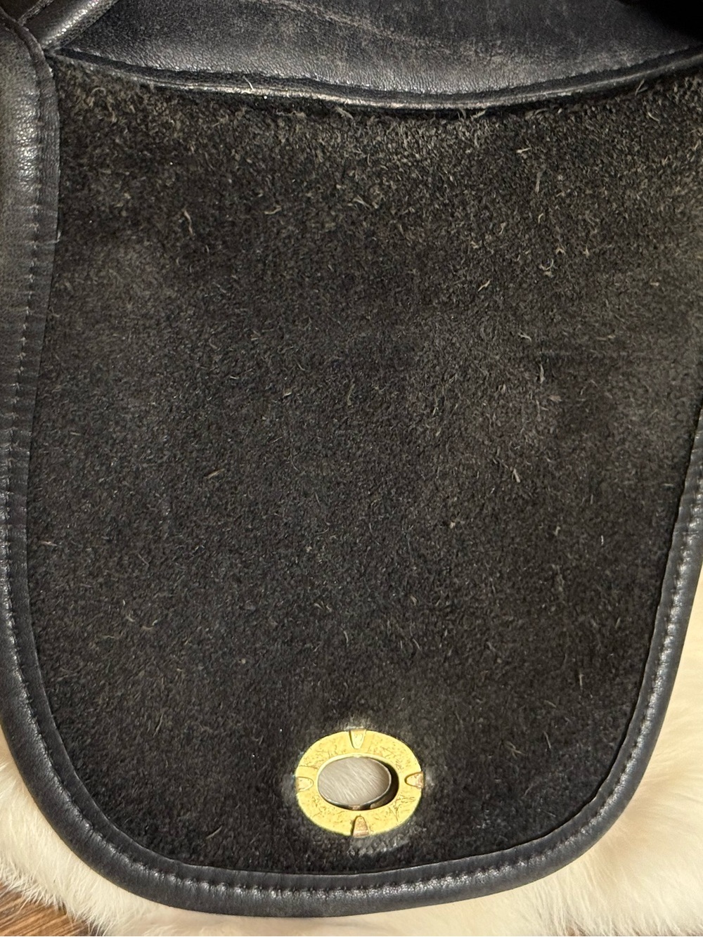 Vintage Coach Black Leather Small Daypack Backpack Bag - Picture 8 of 13